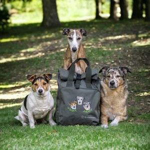Sac à dos pour portrait d'animal de compagnie brodé à la main, EXPÉDITION 4 SEMAINES D'ATTENTE portrait d'animal de compagnie personnalisé, sac à dos personnalisé, sac brodé, portrait de chien