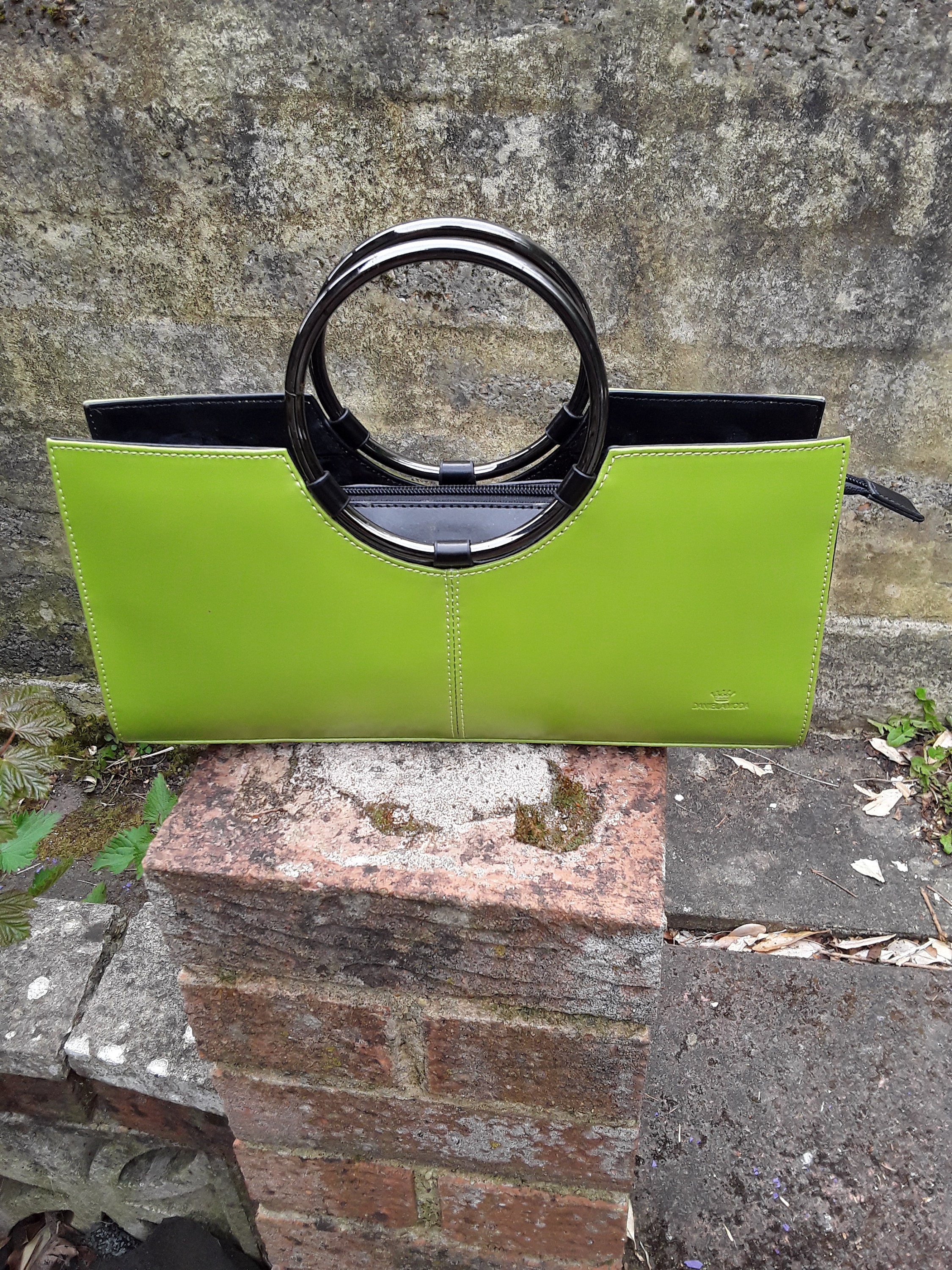 Moda Vera Pelle Elegant Leather Handbag With Nice - Etsy