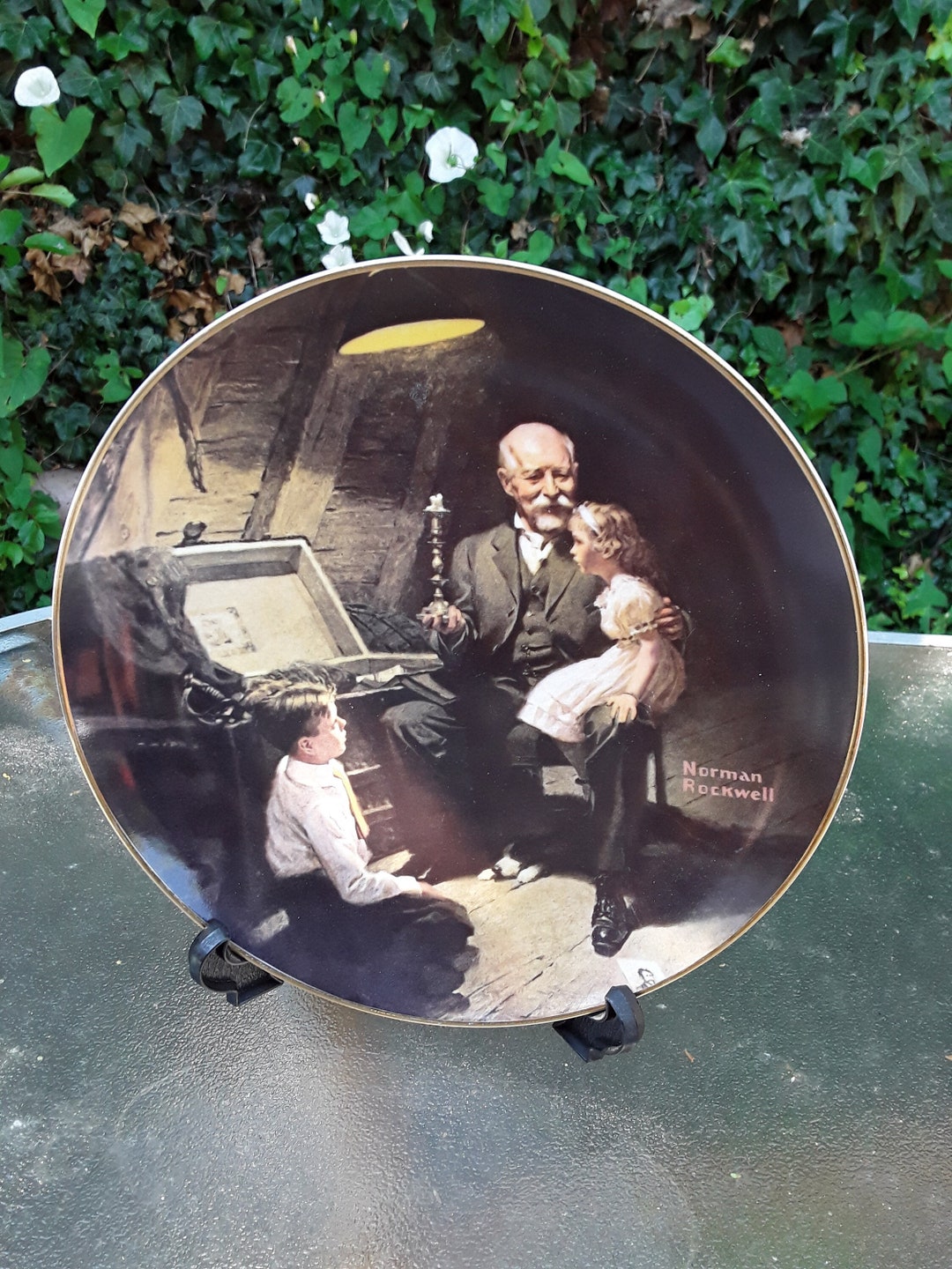 Rockwell Norman 記念プレート PLATE YEAR 1985年 【箱・説明書付き】WALTHAM Plate  8636M Plate# 84-R70-39 Bradex# コレクション