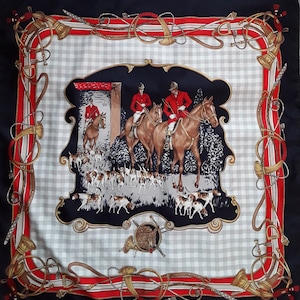 VINTAGE  EMMIELOM  hunting  elegant scarf