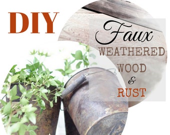 DIY - Weathered wood & rust