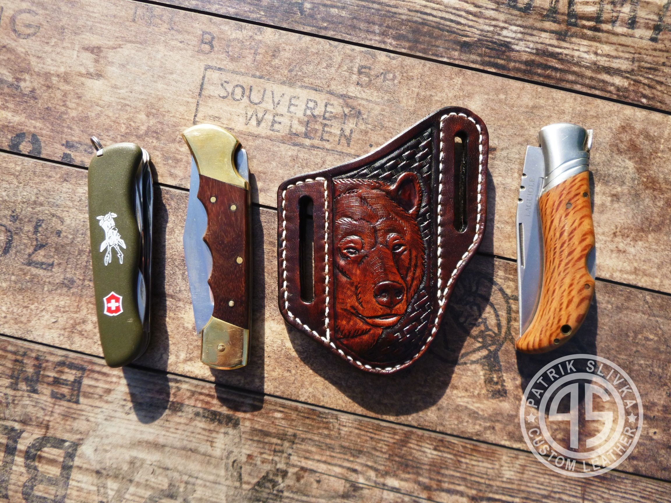 Pancake Sheath for Buck 110 Knife Folding Knife Tooled Etsy