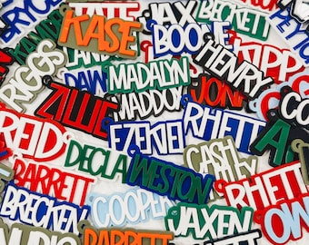 Backpack Tags, Kids Keychains, Personalized Keychain, Acrylic Keychain, Name Tag, Kids Luggage Tag, Diaper Bag Tag,