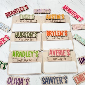 Interchangeable Back To School Sign, Personalized Sign, Kids Sign, First & Last Day Back to School, Back to School Photo Prop