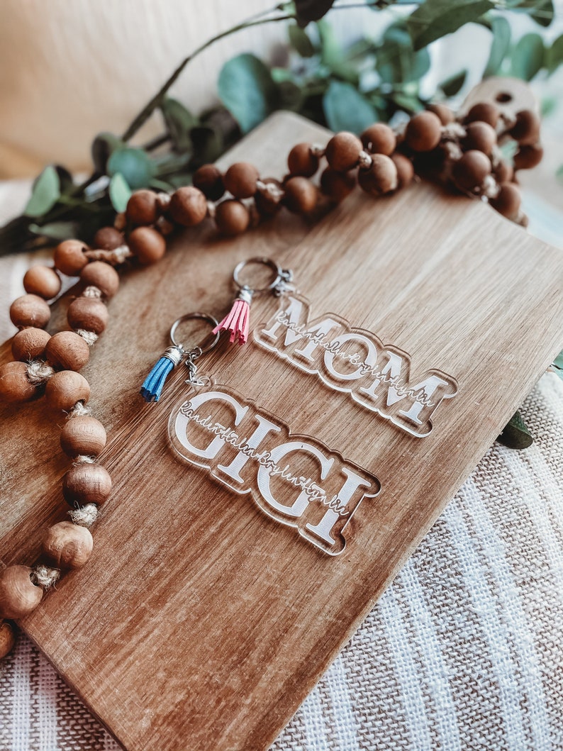 Mothers Day Keychains Mothers Day Gift Acrylic Keychain Etsy