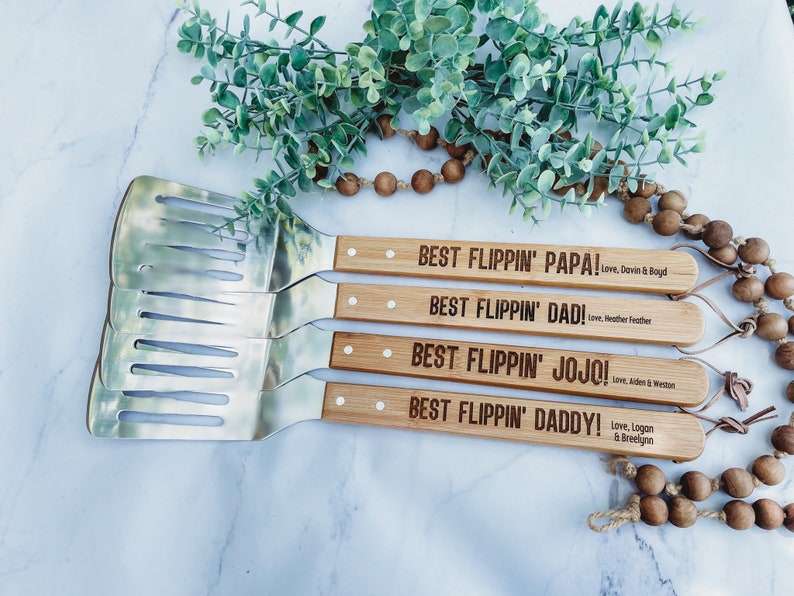 Fathers Day Spatula Gifts for Him Engraved Grill Spatula Etsy