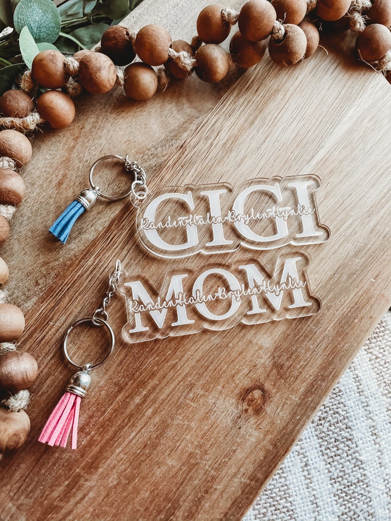 Mothers Day Keychains Mothers Day Gift Acrylic Keychain Etsy