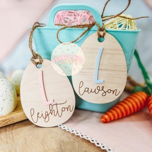 Easter Tags | Easter Basket | Easter for Kids | Personalized Name Tag | Easter Egg | Gift Tag | Pastel Easter