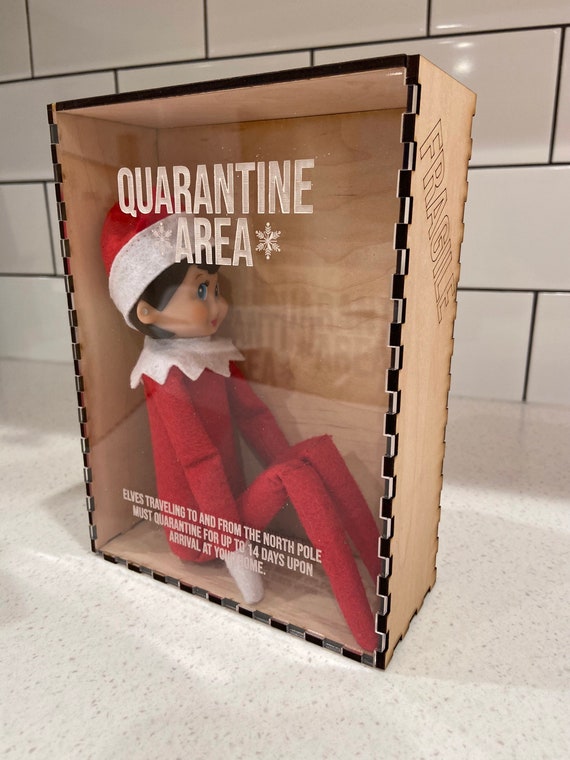Elf Prop Elf Quarantine Box Elf Christmas Coronavirus 2020
