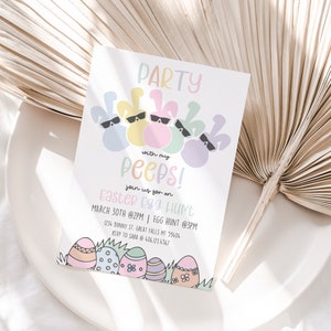 Easter Egg Hunt Invitation Printable Template - High Peaks Studios