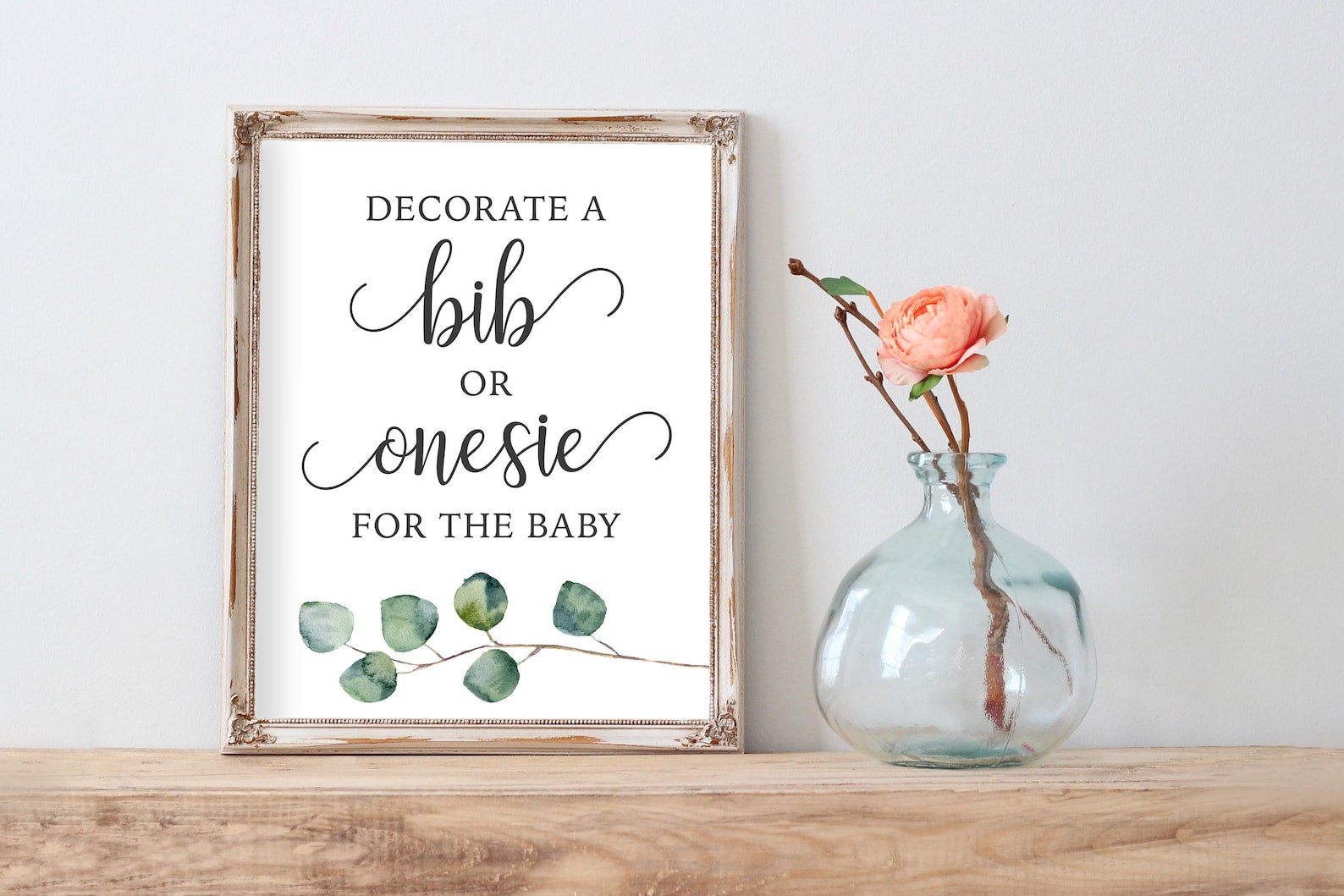 Decorate a Onesie Sign Printable Baby Shower Activity Sign - Etsy