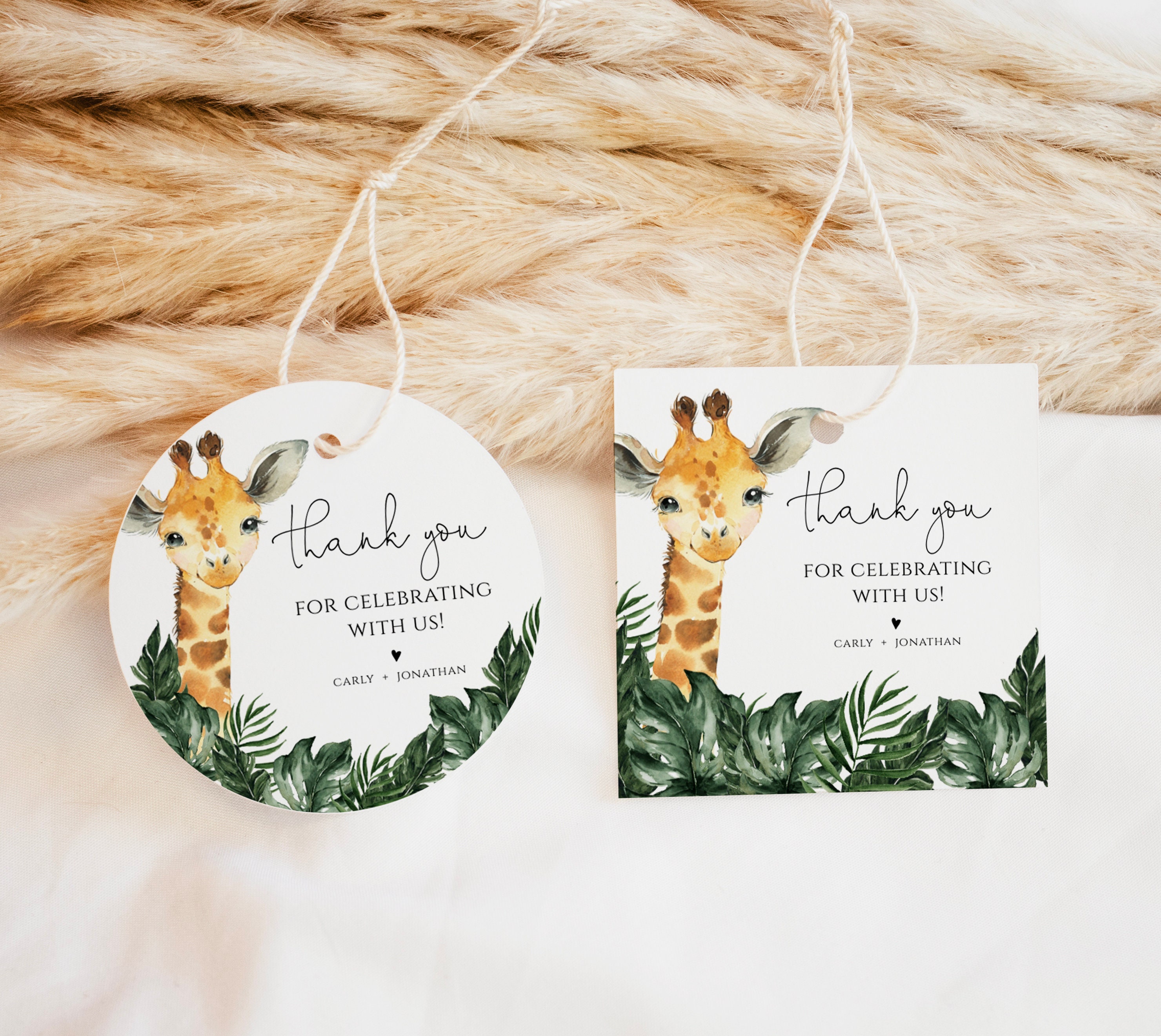 Giraffe Baby Month Stickers – iCustomLabel