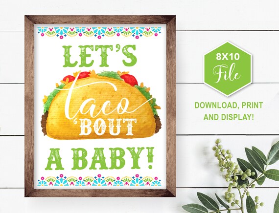 etsy taco bout a baby