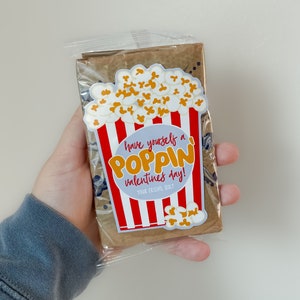 Popcorn Valentine Printable - High Peaks Studios