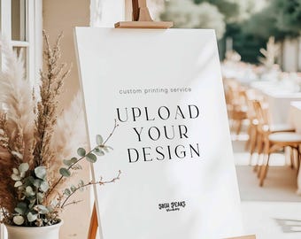 PRINTED & SHIPPED Large Welcome Sign, Wedding Welcome Poster, Bridal Shower Large Sign Print, Baby Shower Foam Board Custom Printing Service