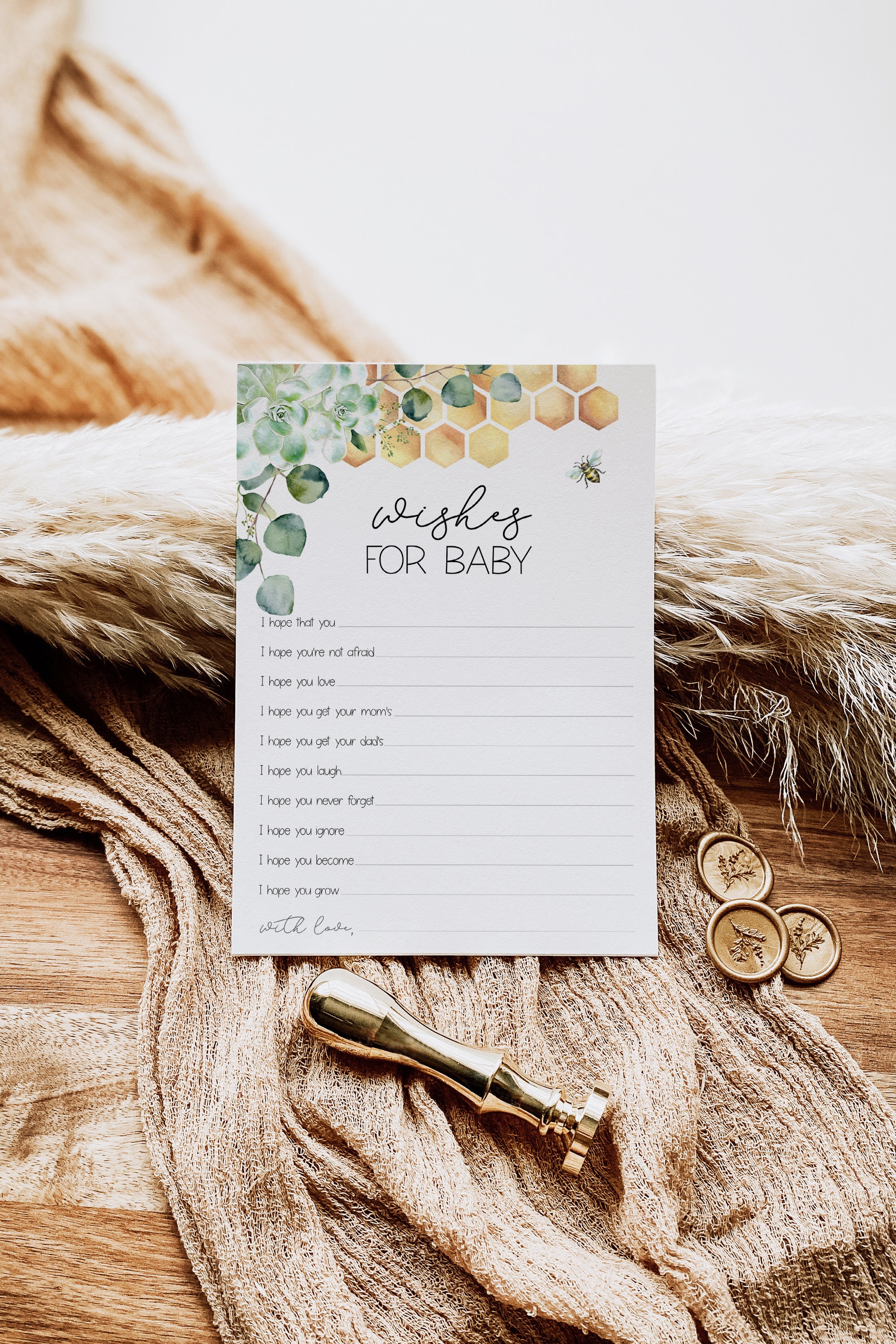 Wishes for Baby Printable Card Write a Message for New Babee - Etsy