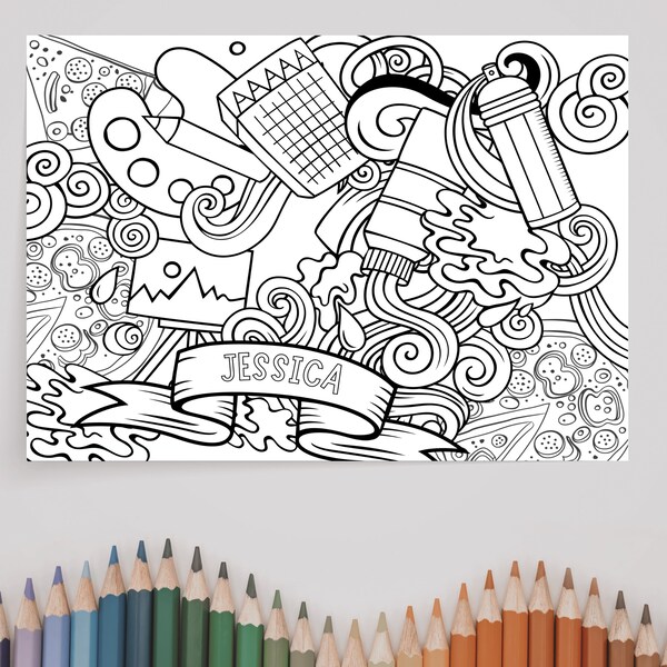 Canva coloring sheet etsy