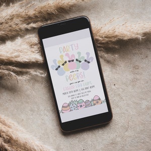 Easter Egg Hunt Invitation Printable Template - High Peaks Studios