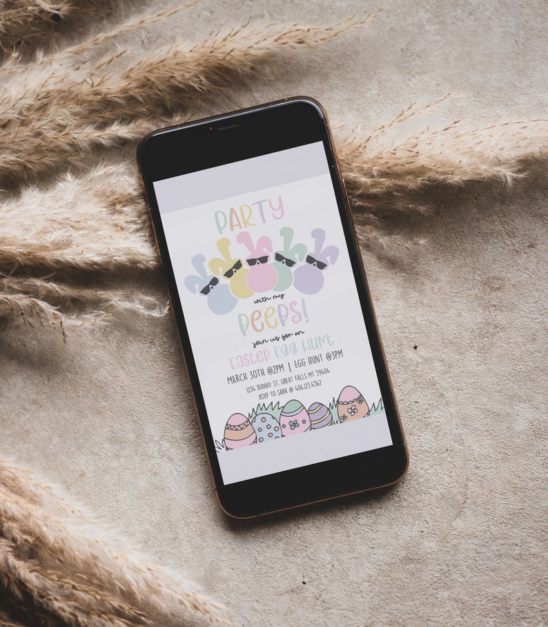 Easter Egg Hunt Invitation Printable Template - High Peaks Studios