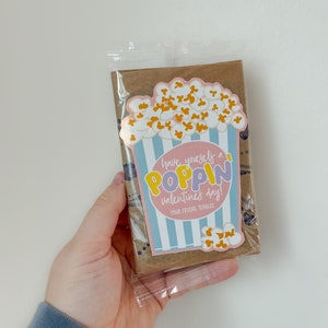 Popcorn Valentine Printable - High Peaks Studios