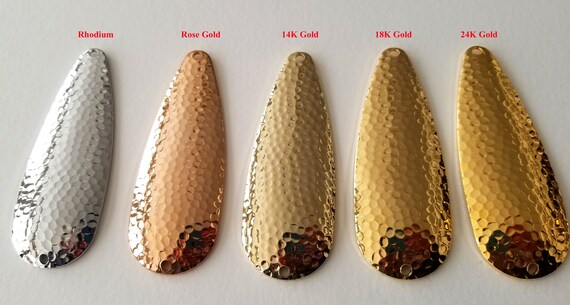 18k on sale gold plates