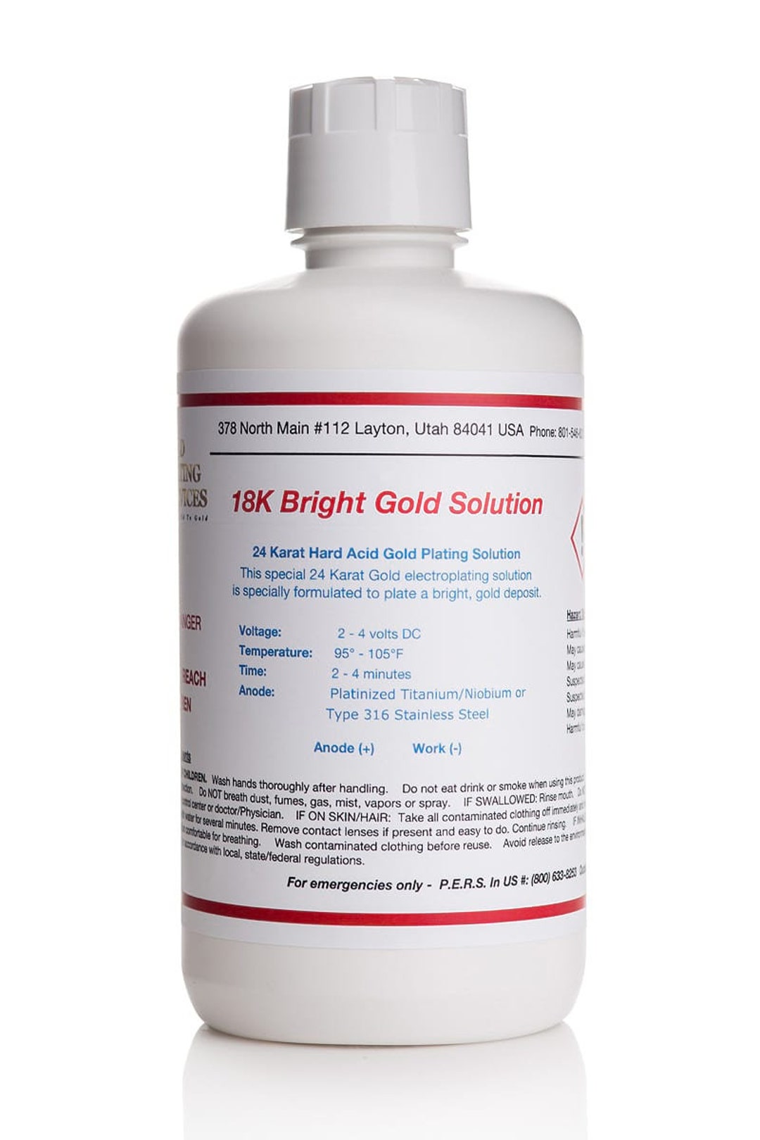 18K Bright Gold Plating Solution Electro Plating Solution -  Finland