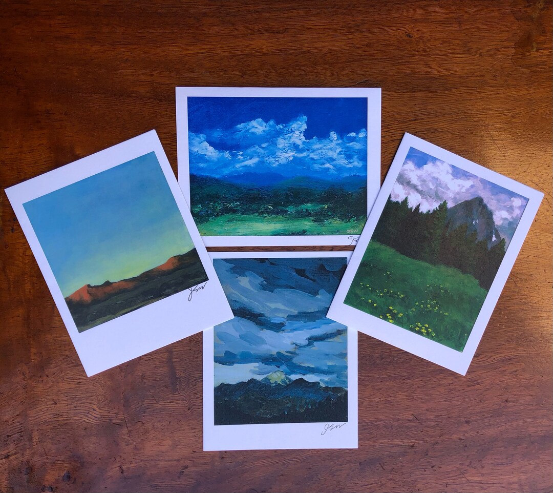 Cards From Original Paintings Boxed Set of 8 Cards & Etsy