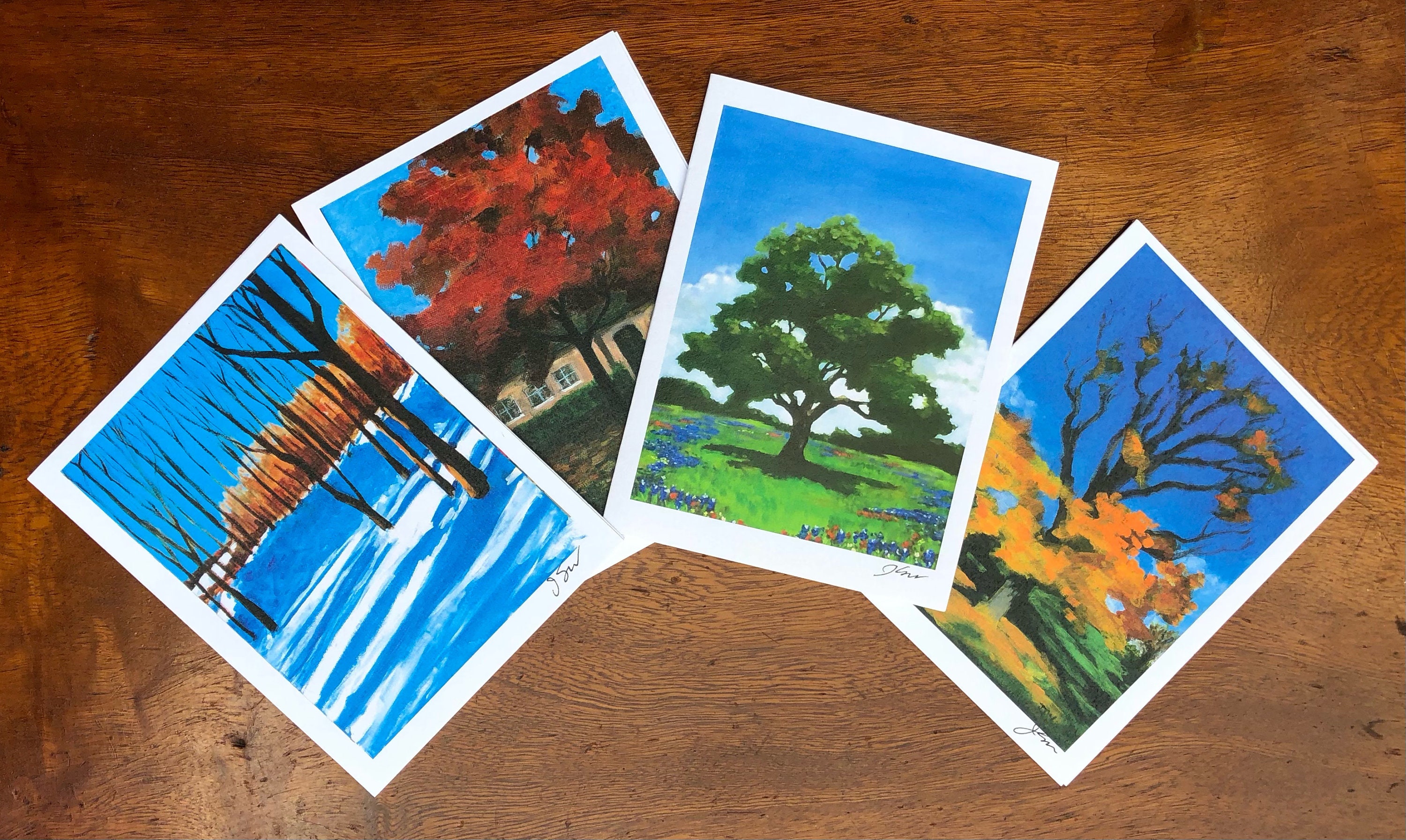 Cards from Original Paintings Boxed Set of 8 Cards & Envelopes Etsy.de