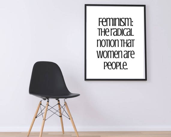 Items similar to Feminism print, feminist Printable art, feminism quote ...