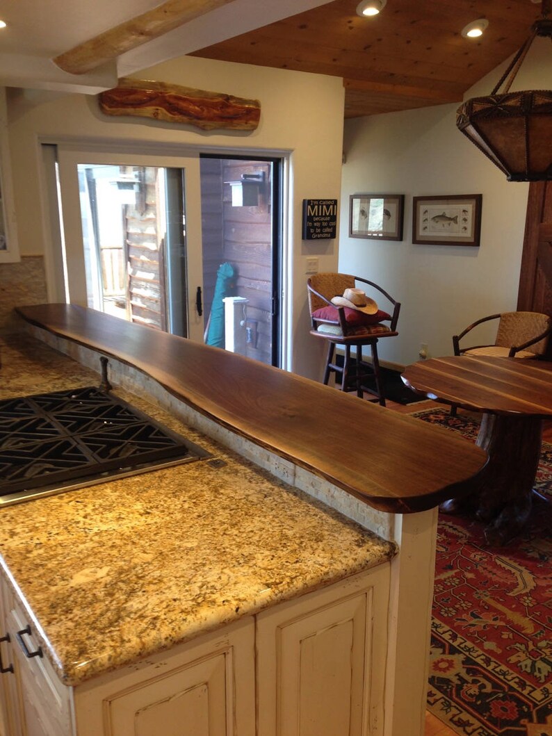 Custom Live Edge Bar Top Wood Slabs Etsy