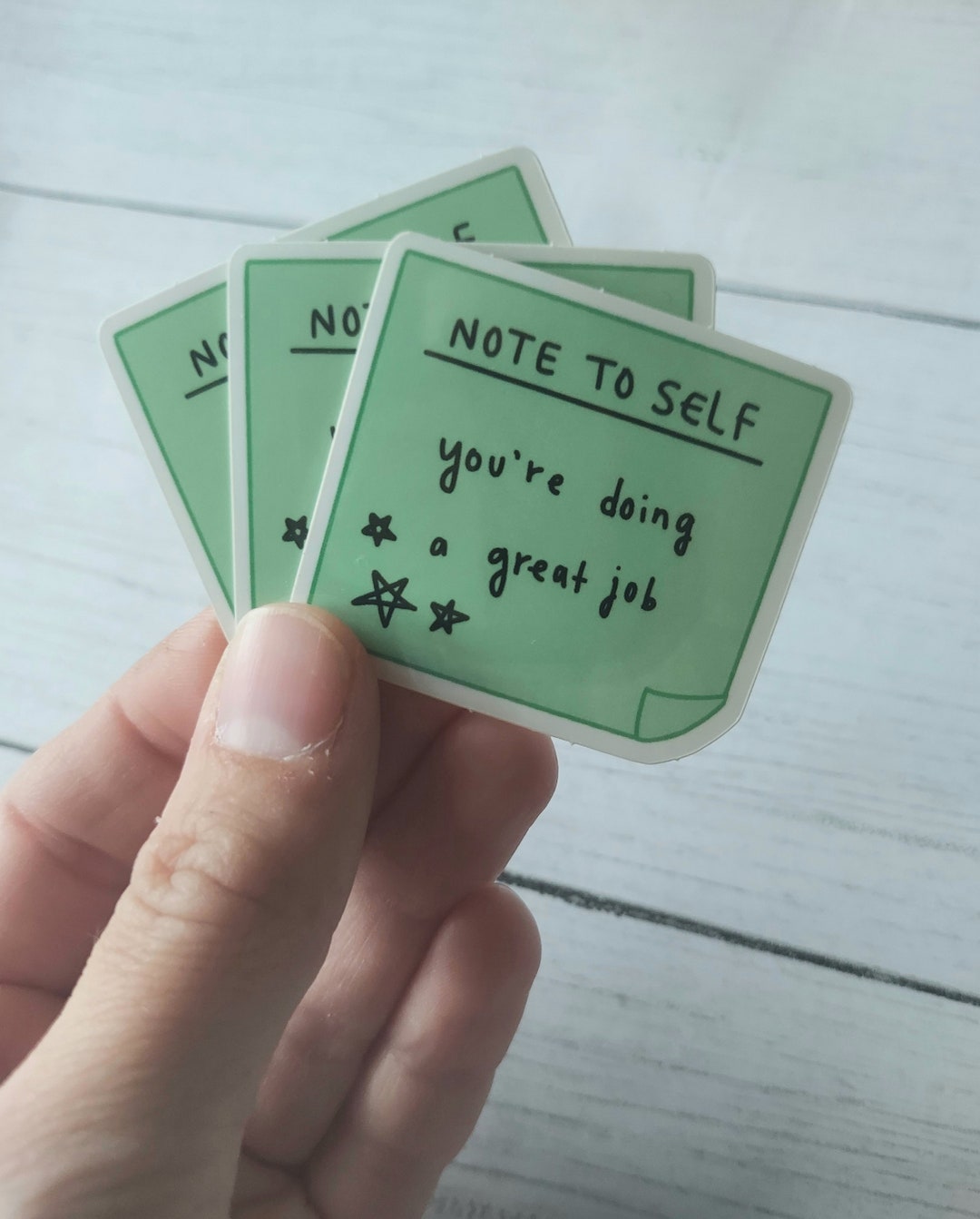 Note to Self Sticker, Doing a Great Job, Sticky Note Positive Self ...