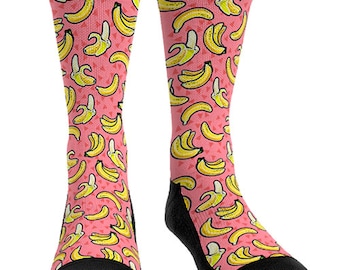 Bananas Socks Fruit Socks Novlety Food Socks