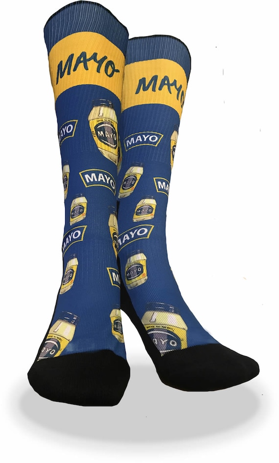 Mayonnaise Socks Mayo Socks Novelty Socks Condiment Socks 