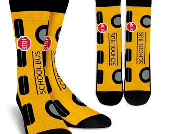School Bus Socks School Socks