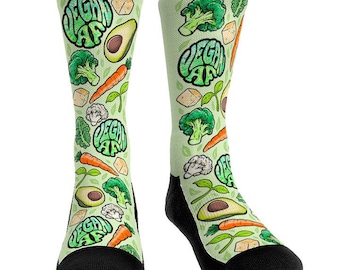 Vegan Socks Vegan AF Socks Funny Socks Food Socks Snack Socks