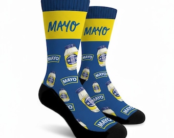 Calcetines de mayonesa Calcetines de mayonesa Calcetines novedosos Calcetines de condimentos