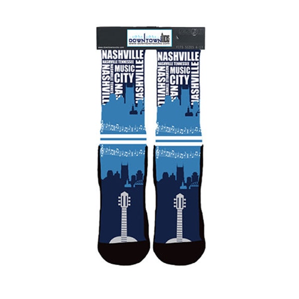 Nashville Socks Pro Football Team Socks Skyline Socks Downtown Socks