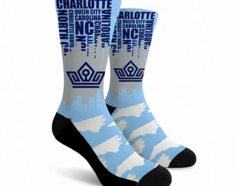 Carolina Socken College Socken Charlotte Socken Skyline Socken