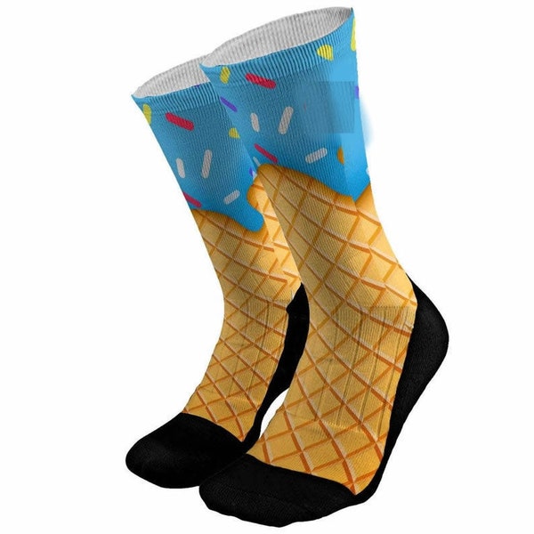 Ice Cream Socks Food Socks Cool Socks Novelty Socks