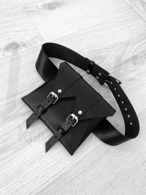 Premium Leather Fanny Pack with Twin Buckle Closure