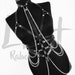 Full body women harness with chains, Full body leather lingerie, Fetish full body harness, Leather full body belt, Harness body bra, Strappy 