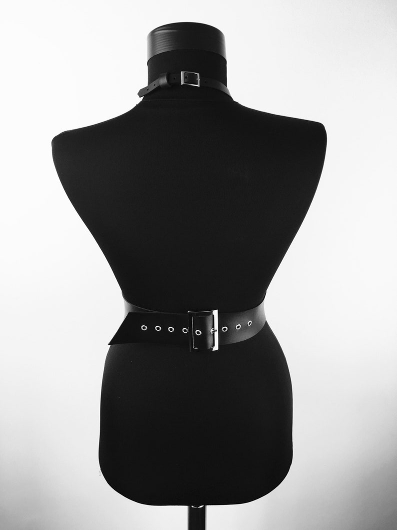 Oversized leather waist belt harnessO ring waist harness belt Etsy