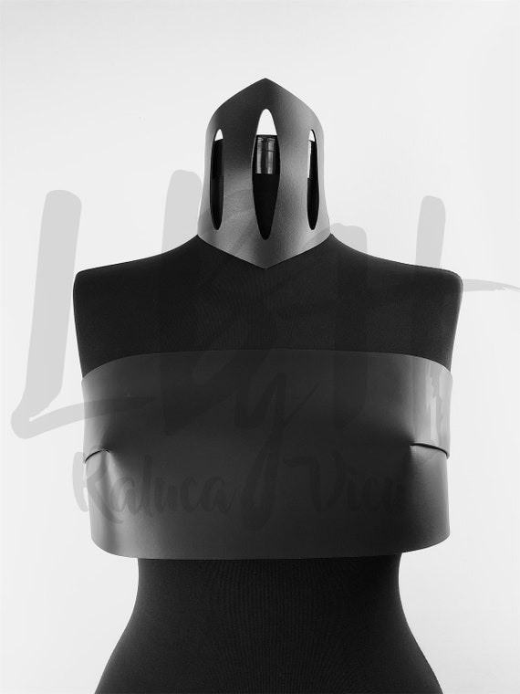 Elegant Black Leather Bra