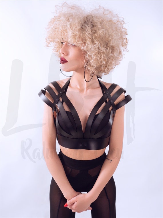 Waist-to-Shoulder Leather Body Harness