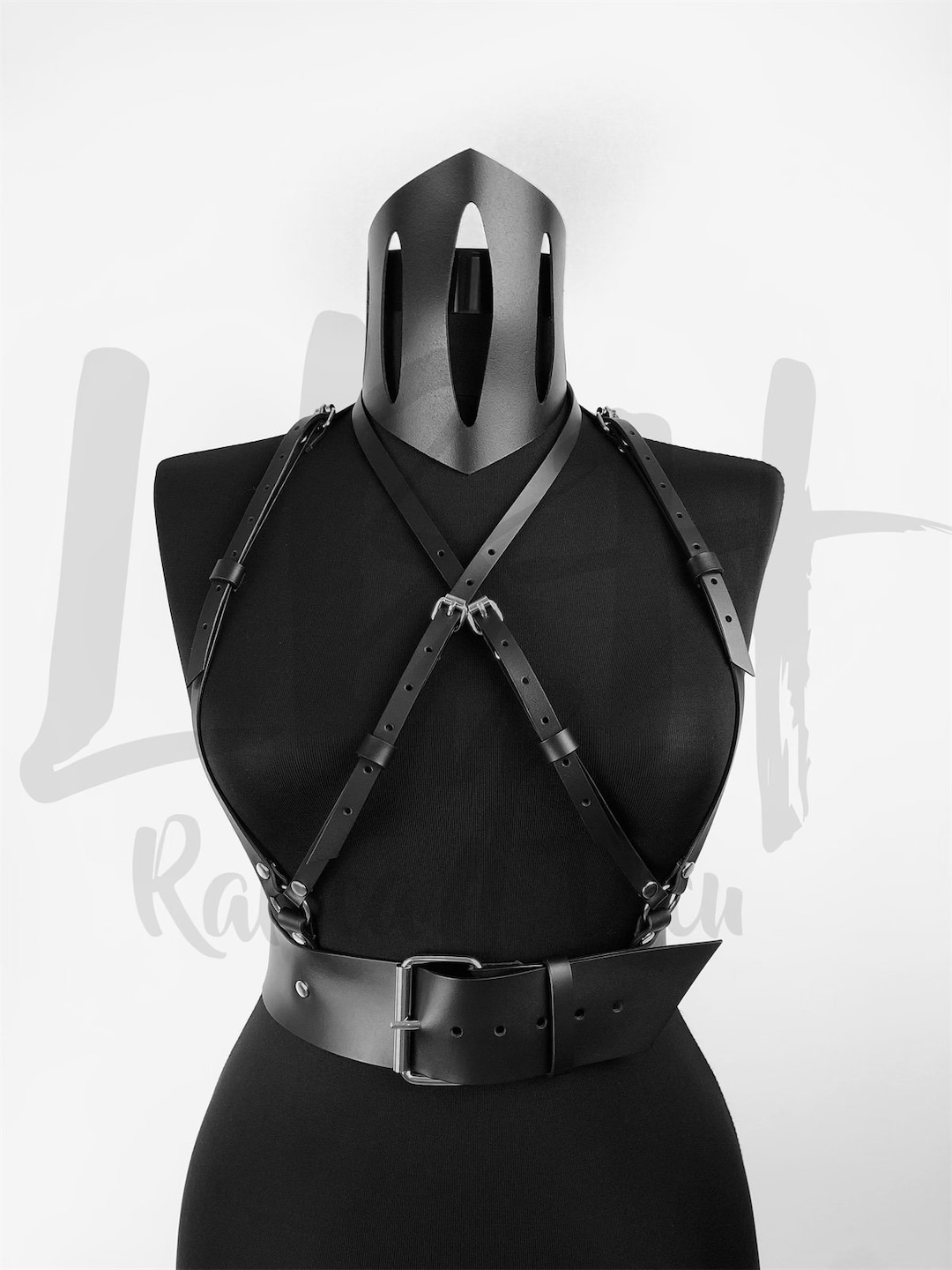Aries Leather Harness - One Size - Black main image 0