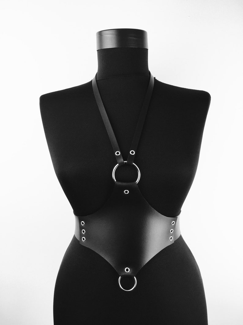 Oversized leather waist belt harnessO ring waist harness belt Etsy