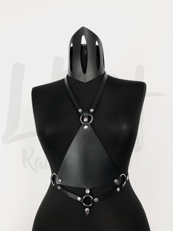 Sexy body cage harness belt,Waist leather belt,Chest harness belt,Leather body belt,Leather sexy gift her,Sexy belt harness,Strappy leather