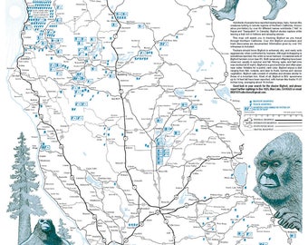 BIGFOOT Country Touring Poster of Northern California