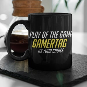 Overwatch Mug Play Of The Game Personalized For You! Great Custom Gift For A Gamer Who Wants To Show Off, Potg, Nerd Gift,