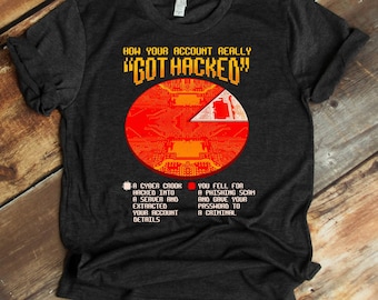 Cyber Security Shirt / Funny White Hat Hacker T-Shirt / Ethical Hacker Shirt / Geek Shirt / Gift For Computer Nerd / Tank-Top / Hoodie